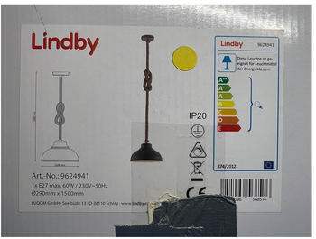 Lindby Hängeleuchte an Schnur CHABY 1xE27/60W/230V