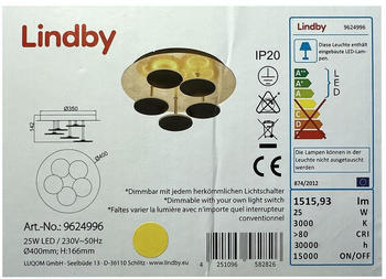 Lindby Dimmbare LED-Deckenleuchte CASNI 5xLED/5W/230V