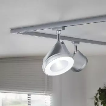 Paulmann URail LED Spot Arena in Chrom-matt und Chrom 15,3W 950lm silber