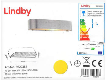 Lindby Wandleuchte NIKA 1xE14/6W/230V