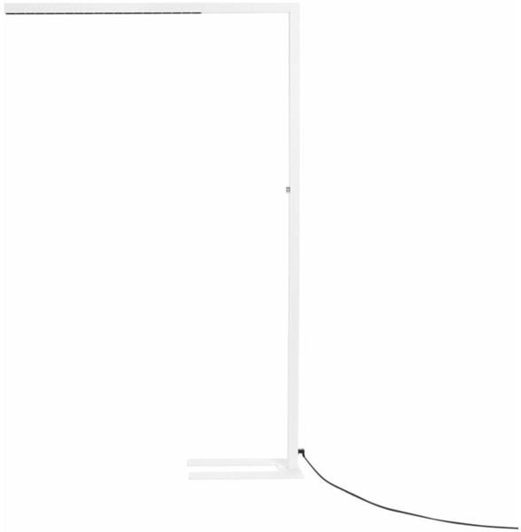 Beliani Stehlampe LED Metall weiß 194 cm rechteckig SAGITTA (194 cm) weiß