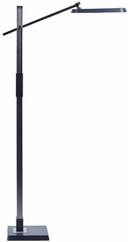 Beliani Stehleuchte Dunkelgrau LED AQUARIUS (144 cm) Grau