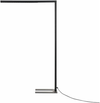 Beliani Stehlampe LED Metall schwarz 194 cm rechteckig MENSA (194 cm) Schwarz