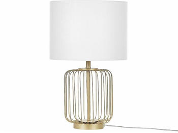 Beliani Tischlampe Thouet Gold/weiß