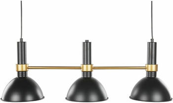 Beliani Pendelleuchte Beles Gold/Schwarz