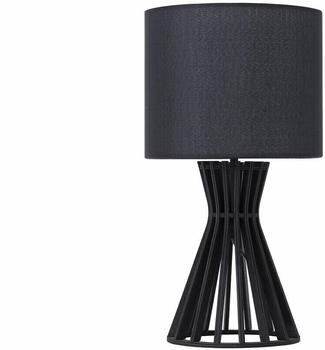 Beliani Tischlampe Carrion Schwarz