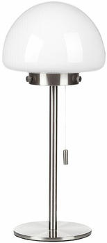 Beliani Tischlampe Moruga Silber/weiß