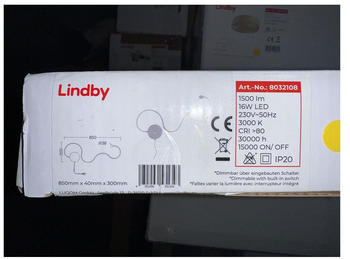Lindby Dimmbare LED-Wandleuchte SANDOR LED/16W/230V
