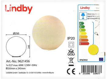 Lindby Tischleuchte MARIKE 1xE27/60W/230V