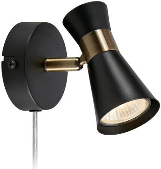 Markslöjd Lighting 108625 Wandstrahler FOLIE 1xGU10/7W/230V schwarz/Messing