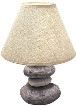 FHL easy Bella Leinenschirm 33,5cm Stone-Design E14 braun 850165