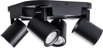 Kanlux LAURIN 29129 Wand-Deckenleuchte 4x max. 35W GU10 schwarz