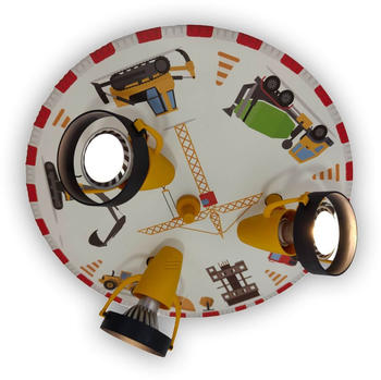 Niermann Baustelle Deckenleuchte 3fach GU10 Multicolor, Bunt