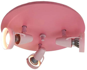 Niermann Pastellrosé Deckenleuchte 3fach GU10 Rosa