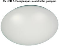 niermann Deckenleuchte E27 1 Stk. Deckenschale Kunststoff, opal wei&szlig;