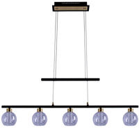 n&auml;ve LED Pendelleuchte "Brass" 1 Stk. Warmwei&szlig; 5flammig dimmbar...