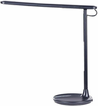 Beliani Tischlampe Schreibtischlampe LED Metall schwarz 38 cm verstellbar DRACO Schwarz