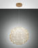 Fabas Luce LED Pendelleuchte Sumter Ø500mm 18W Warmweiß Gold dimmbar