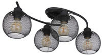 GLOBO LIGHTING Deckenleuchte "PABLO" E27 1 Stk. Deckenlampe Metall schwarz