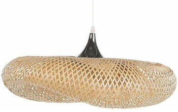 Beliani Pendelleuchte Boyne Braun/Silber/Transparent