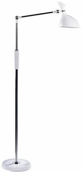 Beliani Stehlampe Stehleuchte weiß LED ANDROMEDA (169 cm) Schwarz/Silber/weiß