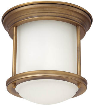 Elstead Lighting Hadrian Deckenleuchte E27 Gebürstete Bronze Weiß IP44