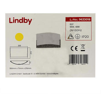 Lindby Wandleuchte KARLA 2xE27/40W/230V