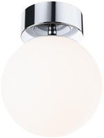 Paulmann LED Deckenleuchte "Selection Bathroom Gove IP44 3000K 9W Satin, Glas/Metall"