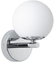 Paulmann LED Wandleuchte "Selection Bathroom Gove IP44 5W 3000K Satin, Glas/Metall" 1