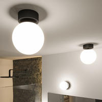 Paulmann LED Deckenleuchte "Selection Bathroom Gove IP44 3000K 5W Satin, Glas/Metall"