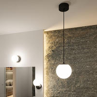 Paulmann LED Pendelleuchte "Selection Bathroom Gove IP44 9W 3000K Satin, Glas/Metall"