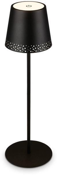 Briloner LED Akku-Tischleuchte 38 cm 2,6W 280lm schwarz