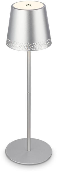 Briloner LED Akku-Tischleuchte 38 cm 2,6W 280lm chrom matt
