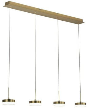 Fabas Luce 3239-49-119 LED Pendelleuchte Dunk 4-flammig messing satin