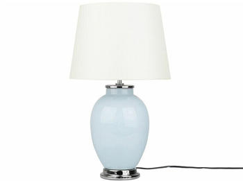 Beliani Tischlampe Tischlampe Blau/weiß