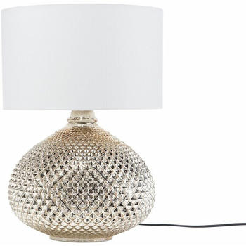 Beliani Tischlampe Tischleuchte Gold/weiß