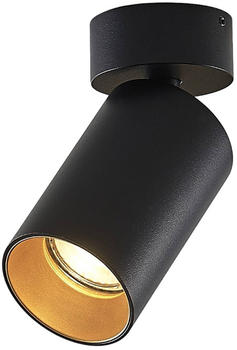 Arcchio Brinja Strahler, rund, schwarz-gold, 1-fl.