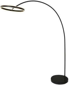 Lucande Yekta LED-Bogenstehlampe, stepdim, schwarz