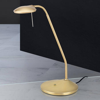 Orion LED-Tischleuchte Cobra in mattem Messing