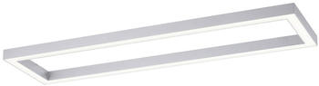 Pure LED-Deckenleuchte, eckig, aluminium