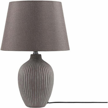 Beliani Tischlampe Fergus Braun