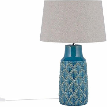 Beliani Tischlampe Thaya Blau/Grau