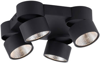 Pure Nola LED-Deckenleuchte vierflammig schwarz