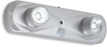 Briloner LED Klemm-/Steckerleuchte 18,6 cm 2x0,17W 17lm silber