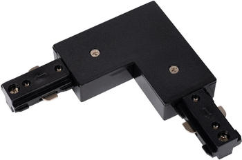 Lucide 1-Phase L-Verbinder rechts Track in Schwarz schwarz