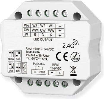 ISOLED Sys-Pro Push/Funk Mesh PWM- , 1-4 Kanal, 12-24V DC 4x3A