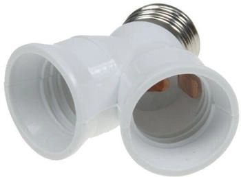 ChiliTec E27-Fassung \"Duo\" Y-Adapter Kunststoff