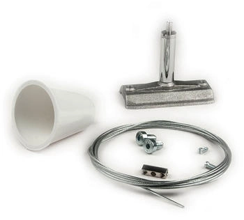 ISOLED Seilabhängung 1 Stk für 3-Phasen Stromschiene Classic Baldachin und Seil