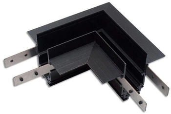 ISOLED Track48 Eckschiene 90° horizontal für Trockenbauschiene, schwarz, nicht stromführend