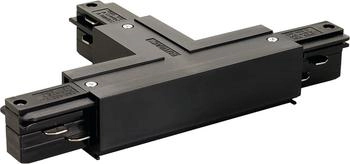 SLV T-VERBINDER für EUTRAC Hochvolt 3Phasen-Aufbauschiene, Erde rechts, schwarz [EEK: B]
